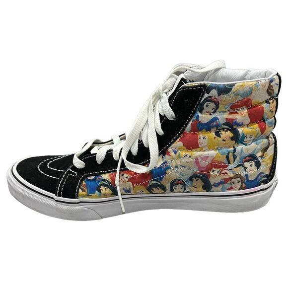 Vans SK8-Hi Women’s Disney Multi Princess Print Rare High top size 8.5 - Picture 4 of 7